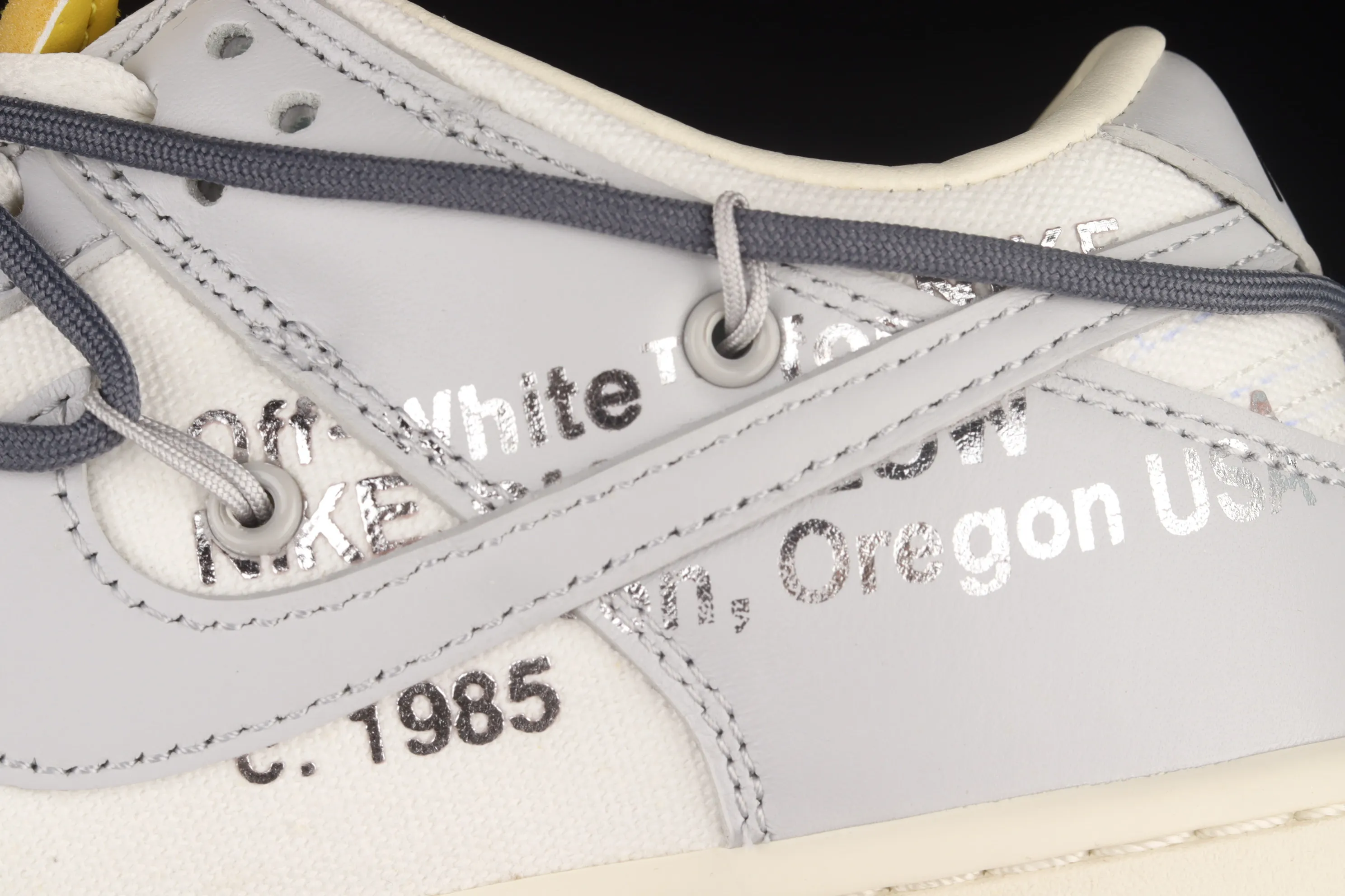 All Categories Nk SB Dunk Series Nk SB Dunk Low Low-top sneakers Pure original version OF x Nk Dunk Low OW Gray SB smashed backboard fashion casual sneakers DM1602-105
